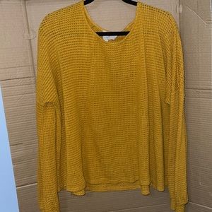 WAFFLE SWEATER SIZE L